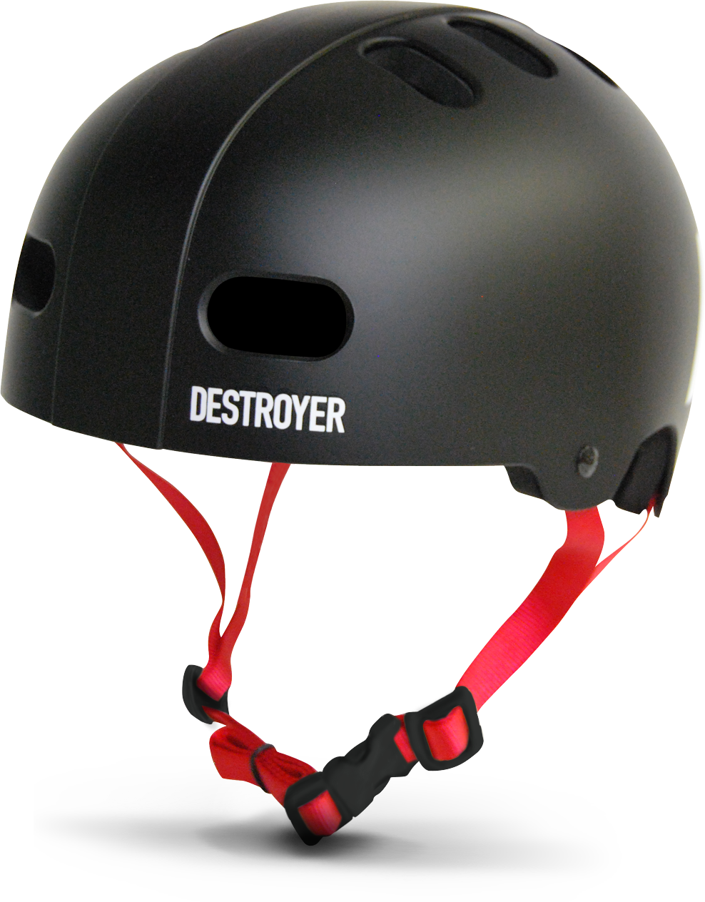 Kids - Youth Black & Red Certified Skateboard Helmet