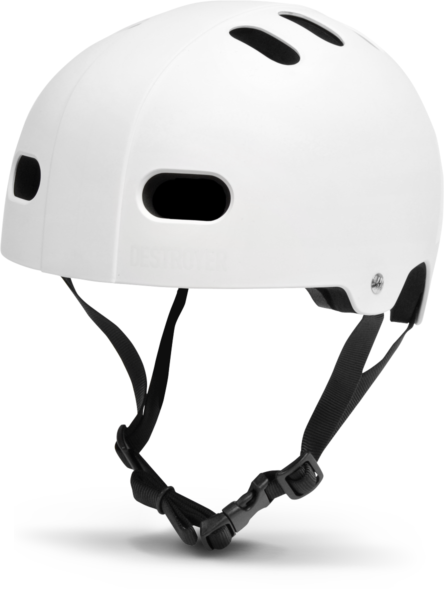 Kids - Youth White Multi-Impact Skateboard Helmet