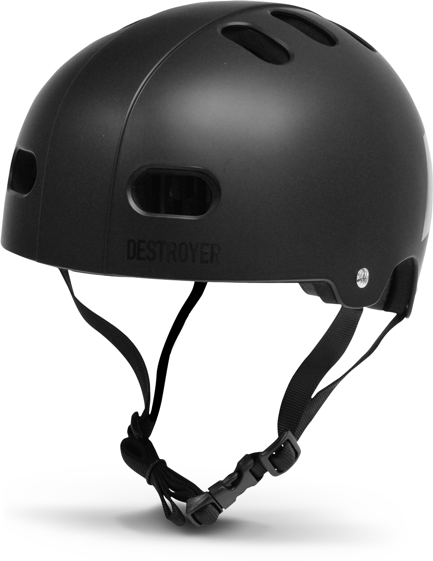 Kids - Youth Matte Black Multi-Impact Skateboard Helmet